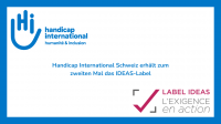Handicap International Schweiz erhält zum zweiten Mal das IDEAS-Label.