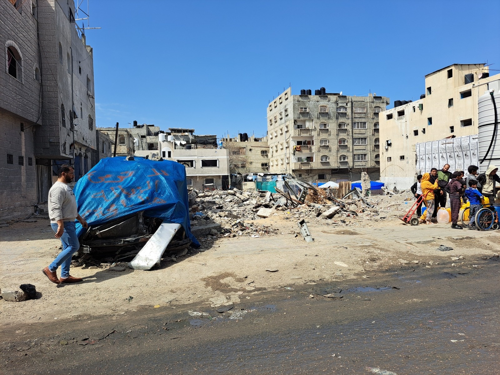 Zerstörungen in Rafah, Gazastreifen
