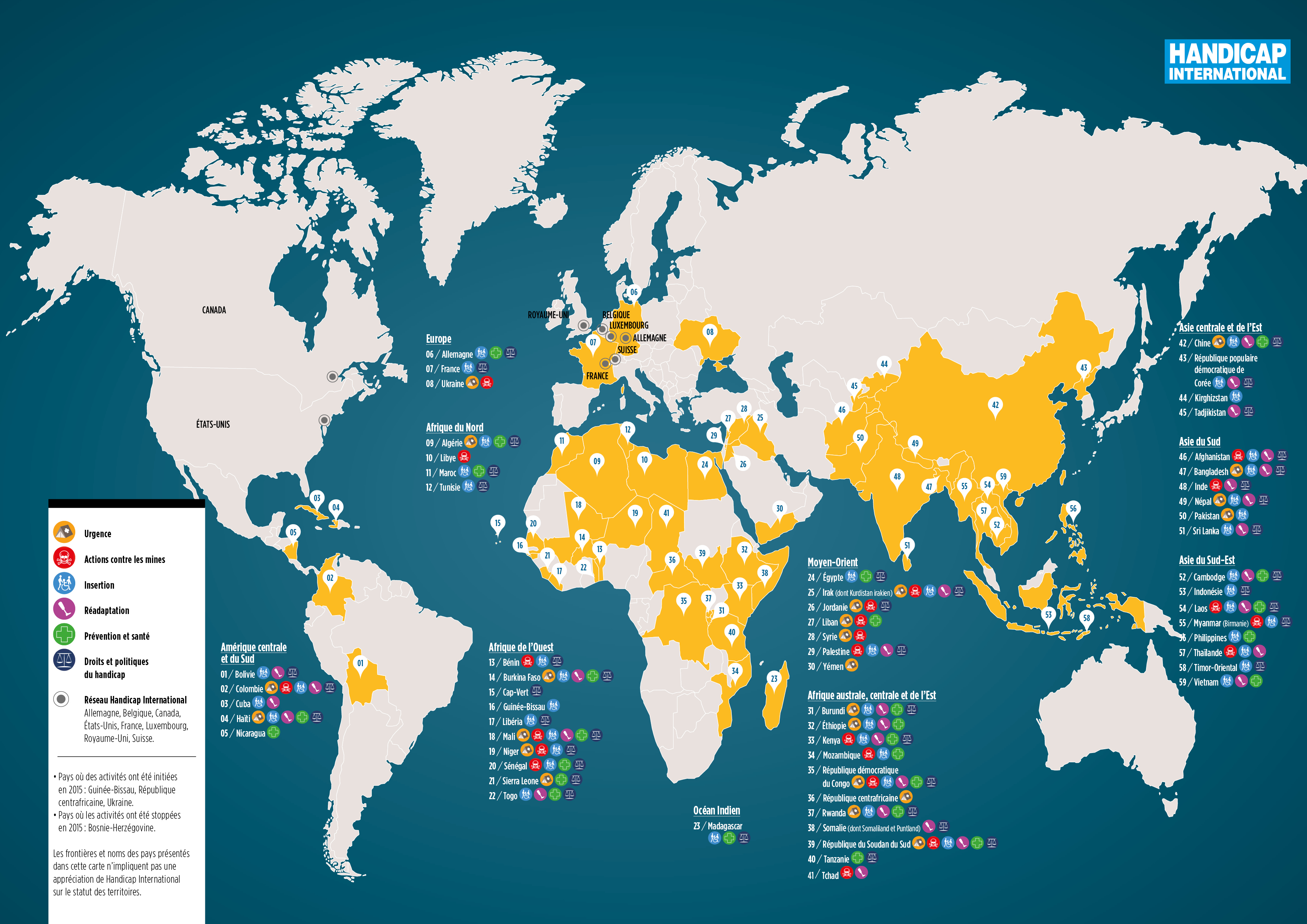 Carte du monde 2015