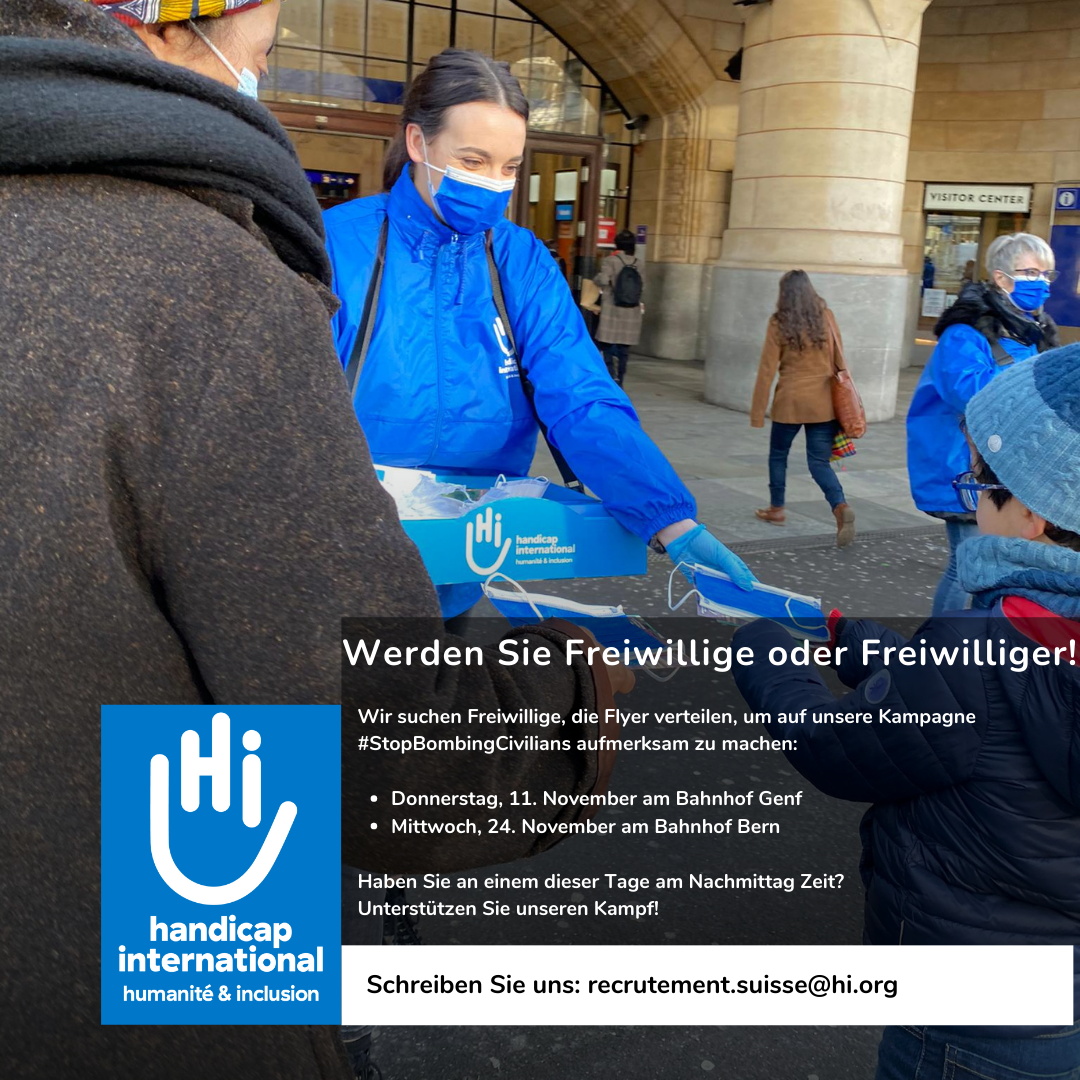 Freiwillige Helferin, Genf, Schweiz, Handicap International, Bern