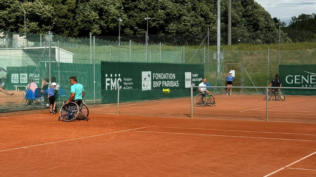 Handicap International beim Swiss Open Wheelchair Tennis