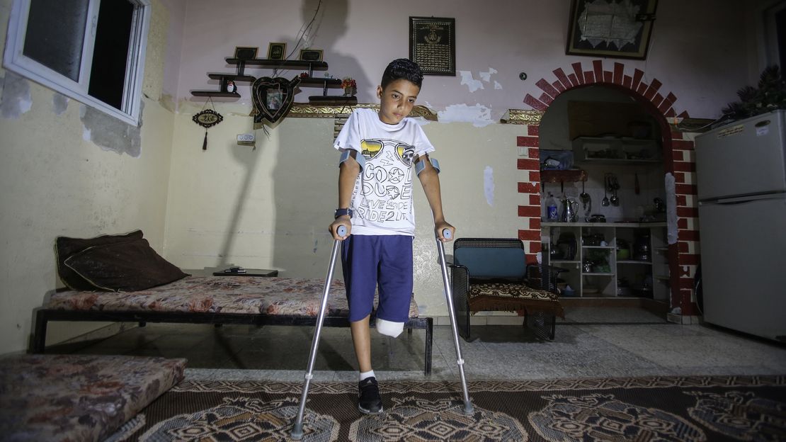 Ein 11-jähriges Kind wurde bei einer Demonstration am 12. Mai in Gaza verletzt.