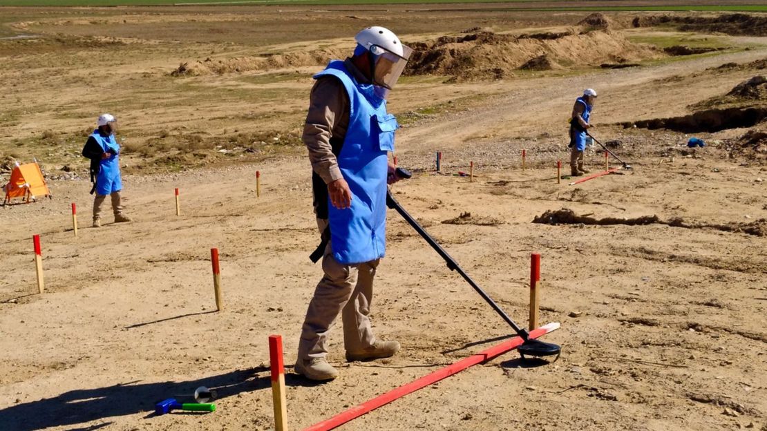 En Janvier 2017, Handicap International a lancé ses activités de déminage en Irak.  © Elisa Fourt / HI
