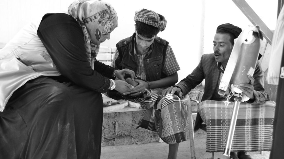 HI intervient dans 8 établissements de santé (hôpitaux et centres de réadaptation) à Sanaa et ses environs. 