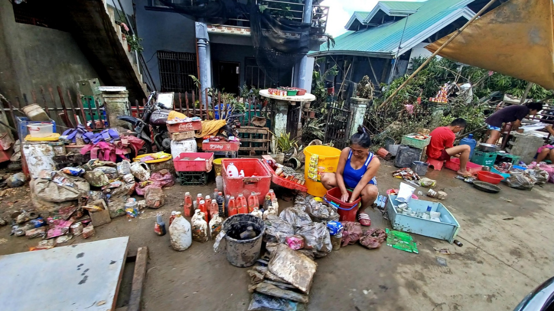 Zerstörung auf der Insel Bohol nach dem Durchzug des Taifuns «Rai». 