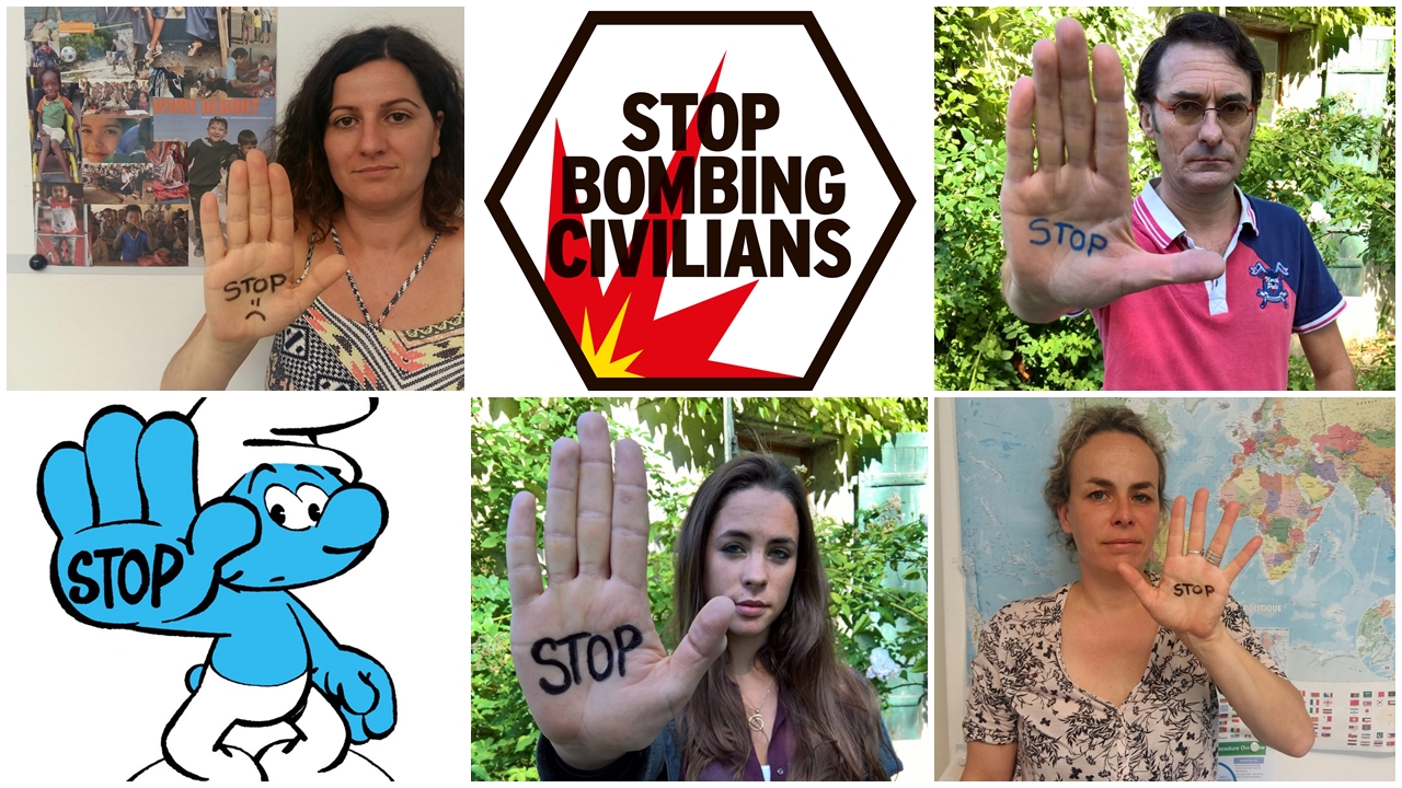Stop bombing civilians