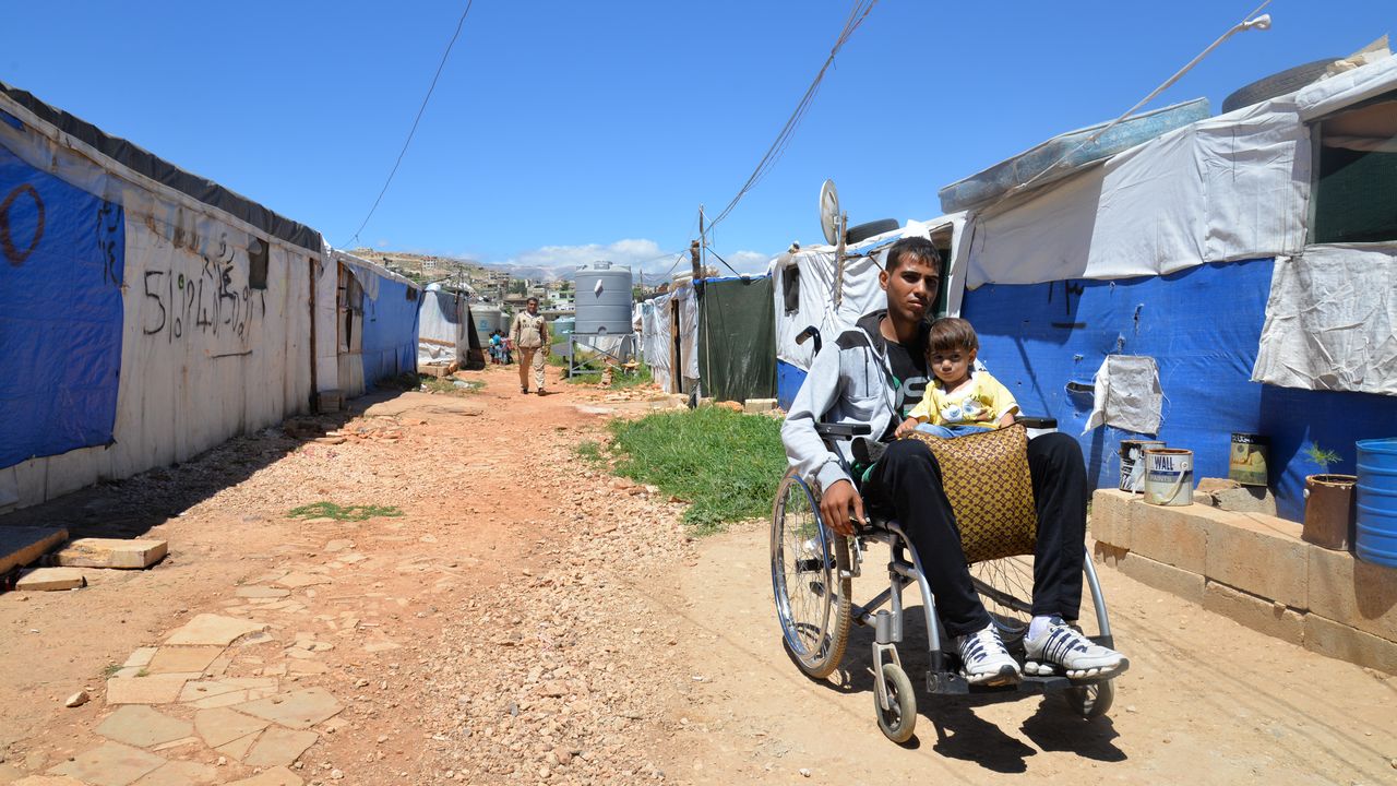 Ali, ein junge syriche Flüchtling, in Lebanon