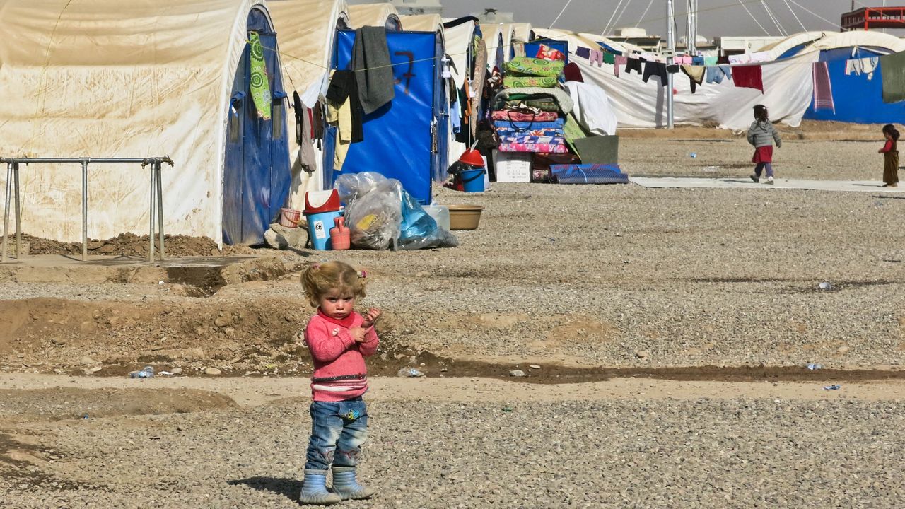 Flüchtlingslager von Khazer in Irak