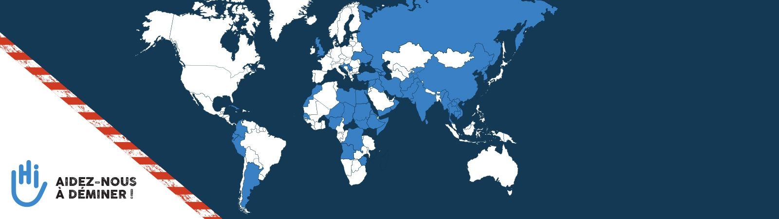 Pays minés dans le monde