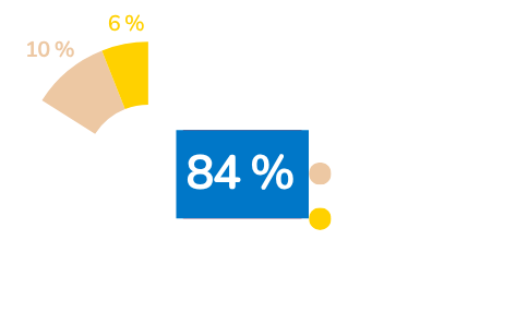 9% Aufwand für Fundraising; 6% Betriebsaufwand; 85% Soziale Zwecke
