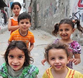 Gaza enfants sourire